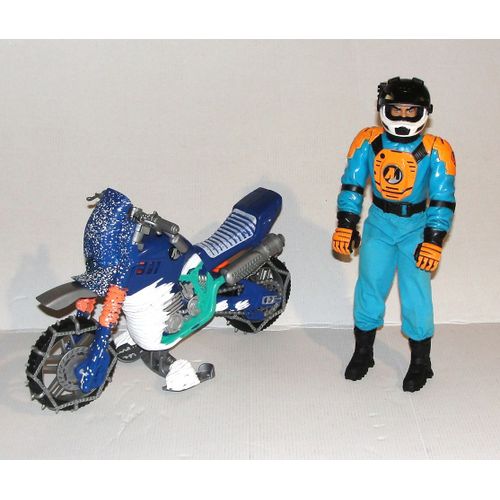 Moto Neige Action Man Mission Artic Motocross Hasbro 99 Figurine Articule Vintage Rakuten