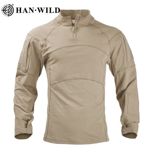 Chemise De Randonnée À Manches Longues Pour Hommes,Chemise Airsoft,Chemise De Paintball,Vêtements De Camping,Élastique,Saut Softair,Multicam