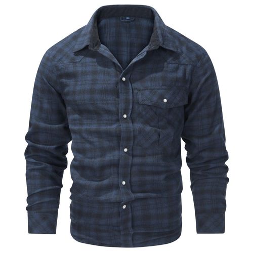 Chemise Boutonnée Rayée À Carreaux De Glouton Pour Hommes,Chemise À Manches Longues,Style Occidental,Rétro,Affaires,Randonnée,Chasse,Pêche,Taille Américaine