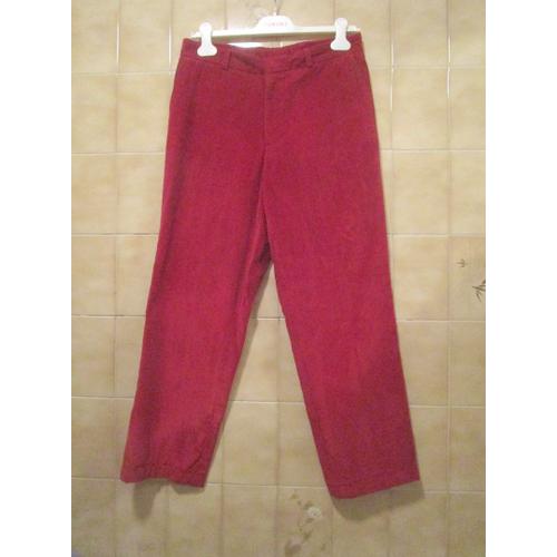 Pantalon Rouge Toucher Velours Pour Homme Marque : Jodhpur Des Galeries Lafayette, T. M