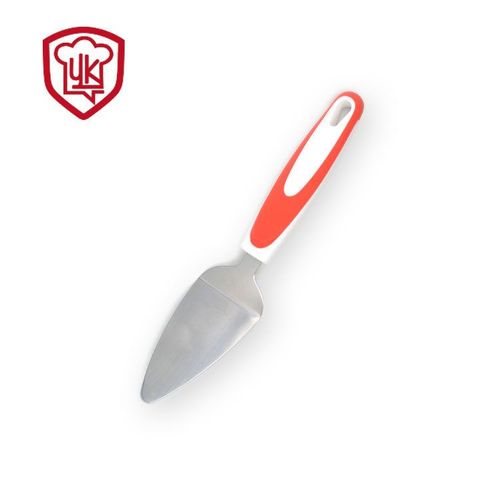 Nouvelle Pelle À Gâteau En Acier Inoxydable Petite Pelle À Pizza Manche En Caoutchouc Et En Plastique Gadgets De Cuisine Européens Et Américains, Orange