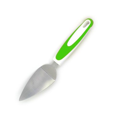 Nouvelle Pelle A Gâteau En Acier Inoxydable Petite Pelle A Pizza Manche En Caoutchouc Et En Plastique Gadgets De Cuisine Européens Et Américains, Vert