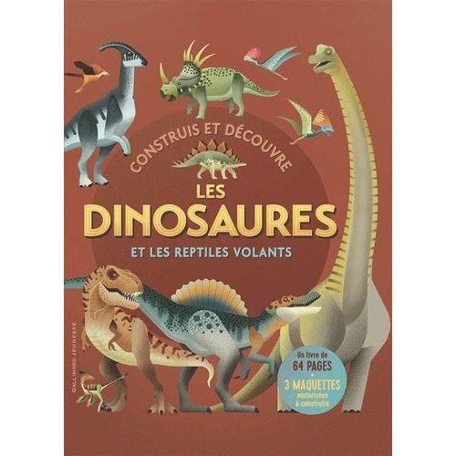 Construis Et Découvre Les Dinosaures Et Les Reptiles Volants - Avec 3 Maquetts Motorisées À Construire