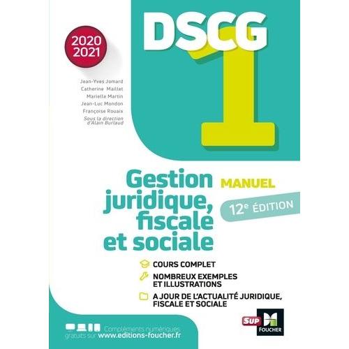 Dscg 1, Gestion Juridique, Fiscale Et Sociale - Manuel
