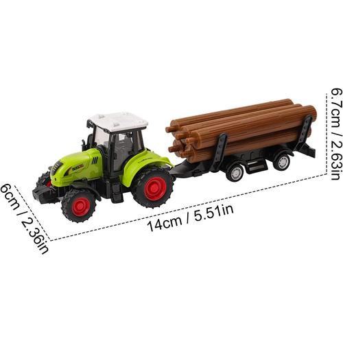 Jouet à pousser en bois Anniversaire de tracteur Tracteur en bois