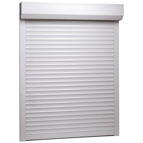 Volet roulant Aluminium 110 x 130 cm Blanc