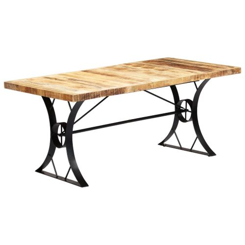 Table De Salle À Manger 180x90x76 Cm Bois De Manguier Massif - Vidaxl