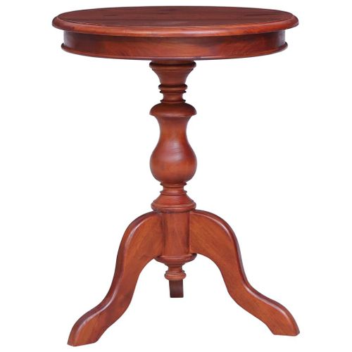 Table D'appoint Marron 50 X 50 X 65 Cm Bois D'acajou Massif - Vidaxl