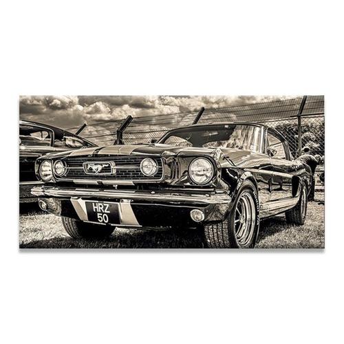 Affiches de voiture de sport classique avec impression modulaire HD, décoration murale de maison, 1 pièce d'images, peintures sur toile de voiture Ford Mustang 1965 40x50cm no frame