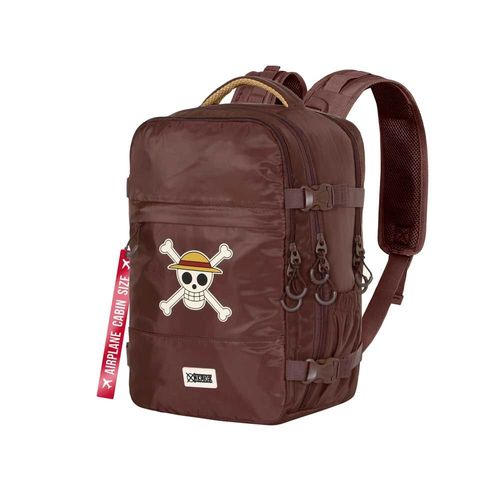 Sac à dos Mercury Cabin Voyage Avion - One Piece Skull - Brun- 40x20x25 cm