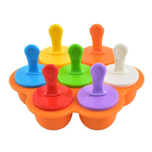 Moule À Crème Glacée En Silicone À 7 Cellules, Magnum, Plateau À Glace
