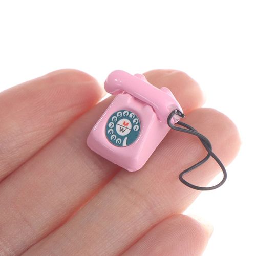 Mini Téléphone Portable De Poupée Barbie, Décoration De Maison, Rétro, Rouge, Noir, Rose, Pour 1/6, 1/8, 1/12
