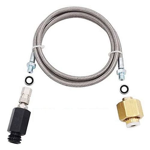 Adaptateur Co2 de flux de Soda avec tuyau externe PTFE à haute pression, adaptateur Direct de réservoir de Co2 CGA320 à TR21-4 G1/2