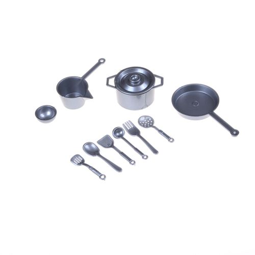 Ensemble D'assiettes Miniatures Pour Maison De Poupée, 10 Pièces, Tasse À Boisson, Bol, Vaisselle, Jouet, Nourriture, Cuisine, Accessoires De Salon