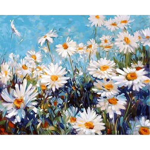 Acheter 40x50cm images par numéros paysage acrylique dessin toile peinture  à l'huile numéros fleur pour adultes décoration de la maison cadeau