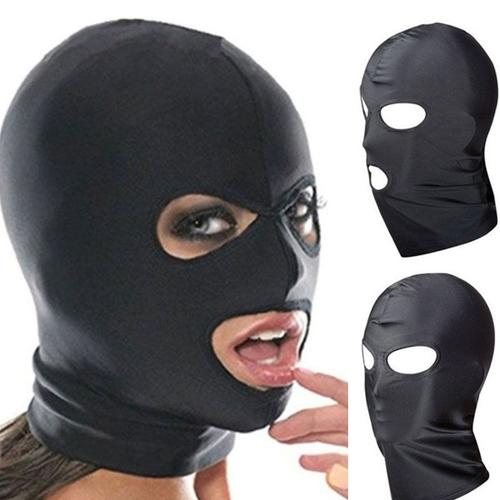 Cagoule À Bouche Ouverte, Jouets Sexy Pour Couples, Masque De Tête Noir, Jeux Pour Adultes, Masque Érotique, Oeil Sexy, Casque Bdsm, Bondage D'esclave