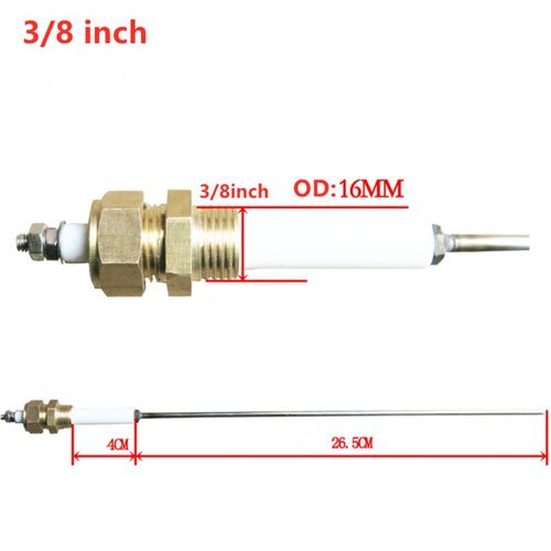 Sonde pour chaudière à vapeur, résistance aux températures élevées, niveau d'eau, pièces de tige d'électrode de 3/8 pouces