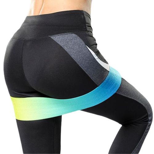 Bande De Résistance Des Hanches Pour Femmes Et Hommes, Dégradé De Couleurs Contrastées, Exercice De Yoga, Extensible, Antidérapant, Boucles Pour Les Jambes, Entraînement Des Fesses