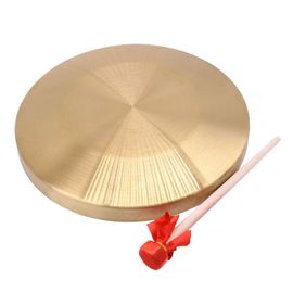 Cymbales En Laiton De 15.5cm, Instruments Et Gong D'opéra En Cuivre Avec Marteau De Jeu Rond, Qualité Diamant