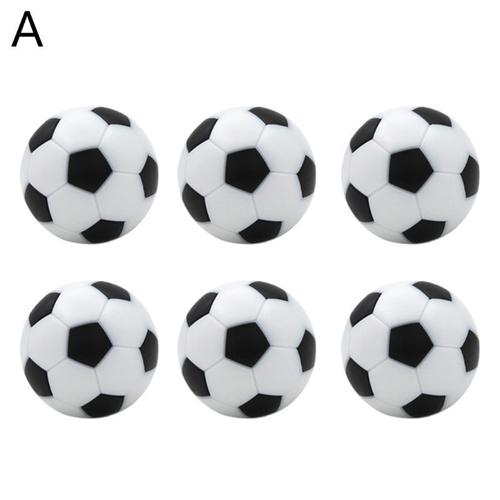 Baby-Foot De Table, 32mm, 6 Pièces, Accessoires De Machine De Football, Boule Noire Et Blanche De Remplacement, Jeu D'intérieur Pour Enfants