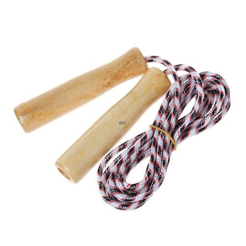 Corde À Sauter Avec Poignée En Bois De 2m, Équipement De Fitness Pour Enfants, Pratique Du Saut De Vitesse, Tendance