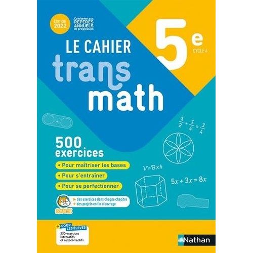 Le Cahier Transmath 5e