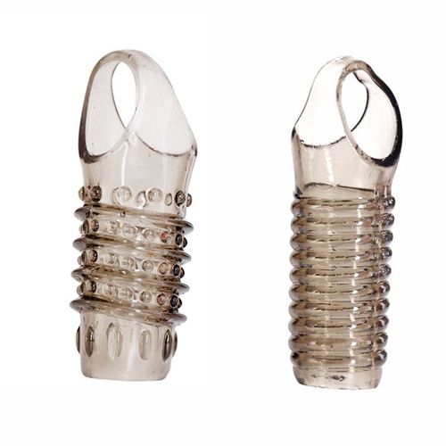 Nouveau Manchon De Pénis En Silicone Pour Homme, Agrandissement De La Sangle, Extension D'anneau De Coq, Préservatifs Épais, Tête Creuse, Jouet Sexuel Intime Réutilisable