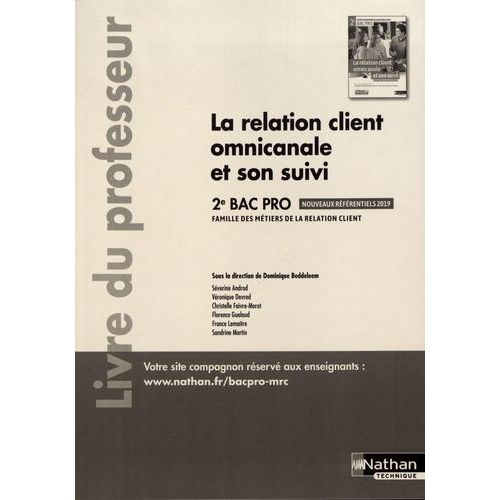 La Relation Client Omnicanale Et Son Suivi 2de Bac Pro - Livre Du Professeur