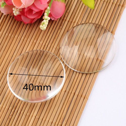 Cabochons En Verre Transparent, 10 Pièces, 40mm, Accessoires De Fabrication De Pendentifs