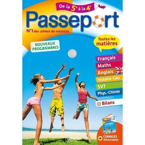 Passeport Toutes Les Matières De La 5e À La 4e - Cahier De Vacances 2019