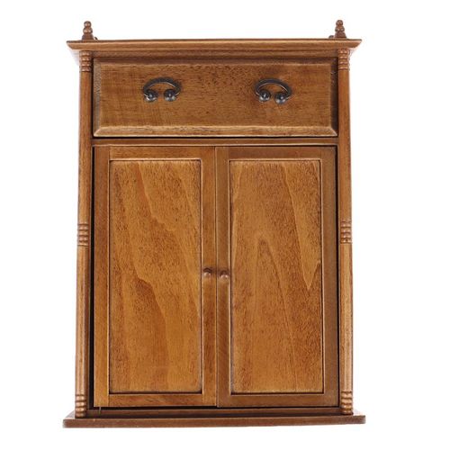 Maquette De Garde-Robe En Bois Vintage 1:12, Meubles, Jouets, Accessoires, Maison De Poupée Miniature