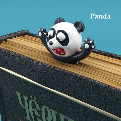 Marque-Pages Panda Et Shiba Inu En Pvc, 1 Pièce, Marque-Pages 3d Stéréo, Animal, Dessin Animé, Pour Livre, Papeterie Fournitures Scolaires