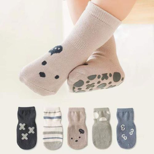 Chaussettes D'été En Coton Et Silicone Pour Bébés, Antidérapantes, À La Cheville, Pour Filles Et Garçons, Vêtements Antidérapants, Amusants Et Mignons, Dessin Animé Kawaii, Pour Enfants
