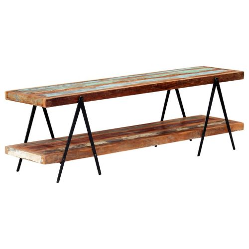 Meuble Tv 160x40x50 Cm Bois De Récupération Massif - Vidaxl