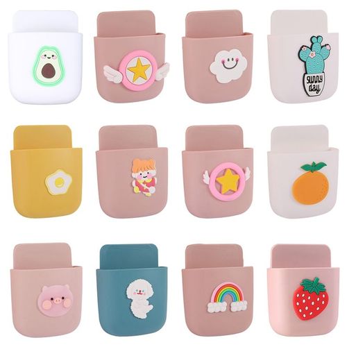 Boîte de rangement murale en plastique, organisateur de télécommande, support suspendu