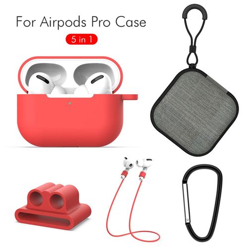Étui airpods Pro 3 en silicone souple 5 en 1, nouveau support pour écouteurs, sangle Anti-perte, Kits d'embouts d'oreille, manchon pour airpods Pro 3