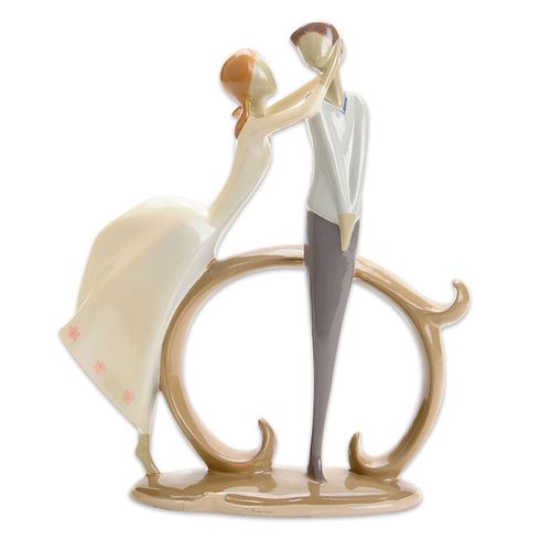 Figurines De Couple En Résine De Style Moderne, Sculptures Romantiques D'amoureux Peintes À La Main Pour Décoration De Maison Et De Bureau
