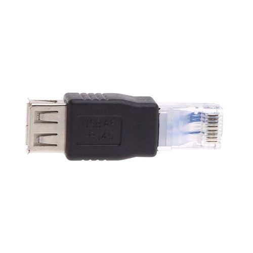 Adaptateur de prise USB Type A femelle vers RJ45 mâle Ethernet LAN, routeur réseau