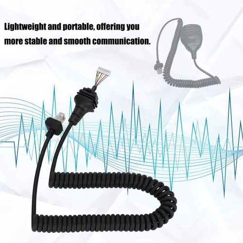 Câble pour Microphone Yaesu, haut-parleur à main, micro MH-48A6J MH-42B6J C02 pour Radio de voiture, talkie-walkie, accessoires de ligne à ressort