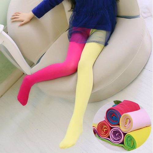 Collants Mixtes Couleur Bonbon Pour Filles, Pantalon Extensible En Patchwork Pour Bébés Filles, Pantalons Moulants De Danse Pour Enfants