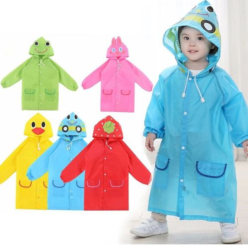 Manteau De Pluie Imperméable Pour Enfant, Une Pièce, Avec Des Animaux De Dessin Animé, Pour L'extérieur, Vêtements Pour Bébés Garçons Et Filles