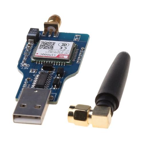 Carte Module USB vers GSM/GPRS, Module SIM800C quadri-bande, avec antenne 2.4GHz sans fil compatible Bluetooth