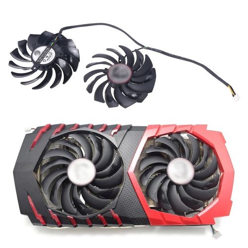 2PCS PLD10010S12HH carte graphique Gaming ventilateur 4Pin refroidisseur pour MSI Radeon R9 RX470 480 570 580 GTX1080Ti 1080 1070 1060