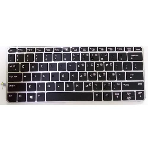 Clavier américain d'ordinateur portable EliteBook, cadre argenté, pour HP 820 G3 820 G4 725 G3 725 G4, remplacement de clavier