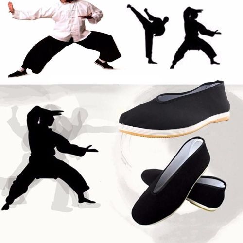 Kung Fu Chinois Traditionnel Pour Hommes, Tissu En Coton, Tai Chi, Vieux Pékin, Chaussures Décontractées, Équipement De Fitness, Accessoires