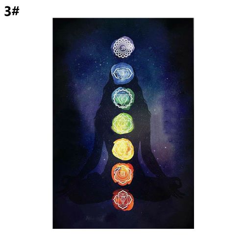 Tapis De Pique-Nique Portable 7 Chakra Imprimé, Tapis De Yoga, Serviette De Plage, Décor De Maison, Accessoires D'entraînement Pour Le Yoga