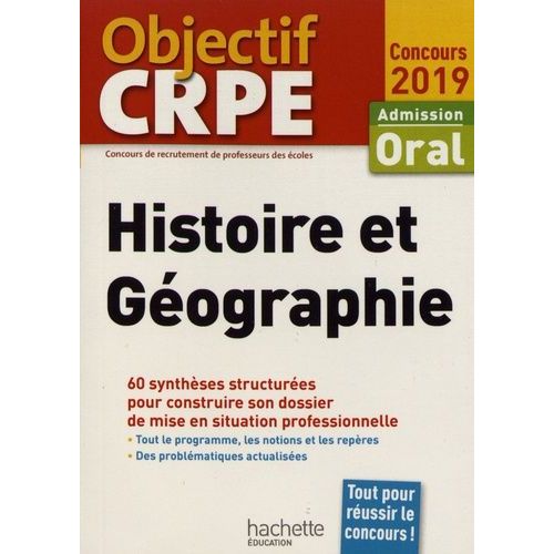 Histoire Et Géographie - Admission Oral