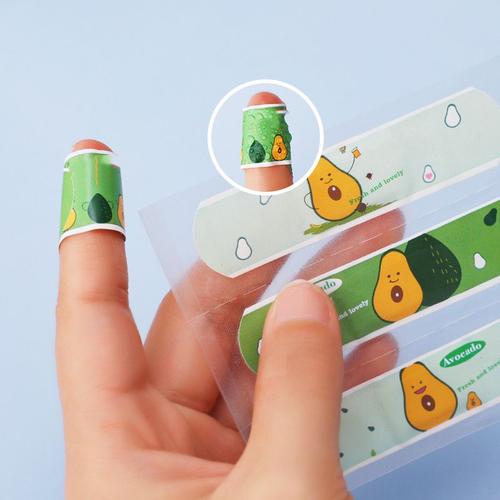 20pcs Bébé Bandage Enroulé Bandes Patch Imperméable À L'eau Pansement Jetable Mignon Dessin Animé Motif Autocollant Banditas Pour Enfants