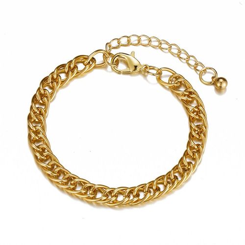 Bracelet Punk Vintage En Métal Pour Femmes, Grande Chaîne Épaisse, Rétro, Chaîne Géométrique En Métal Torsadé, Bijoux À La Mode