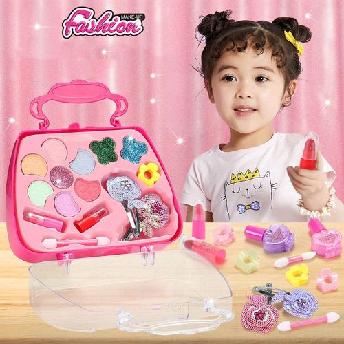 Ensemble De Jouets De Maquillage Pour Filles, Jeu De Simulation, Rouge À Lèvres, Ombre À Paupières, Blush Pour Enfants, Cosplay, Cadeau De Noël Et D'anniversaire